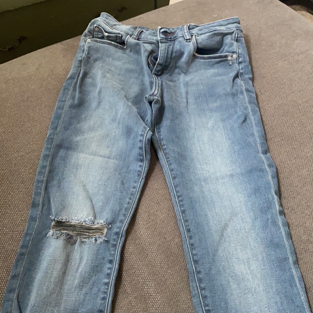 Dark Washed Ripped Jeans - Picture 3 of 3